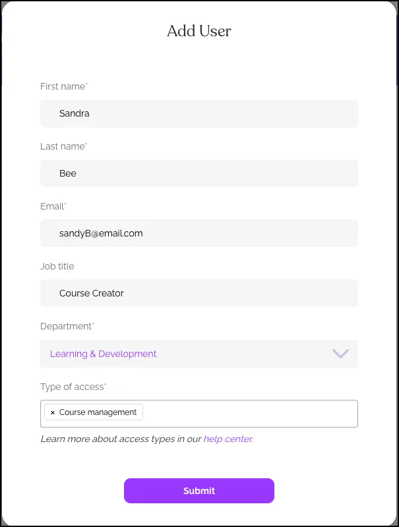 Add Admin User, Add User