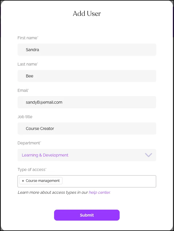 Add Admin User, Add User